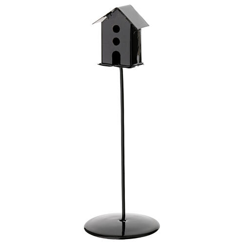 Casetta per uccelli metallo 12 cm presepe 10-12 cm 1