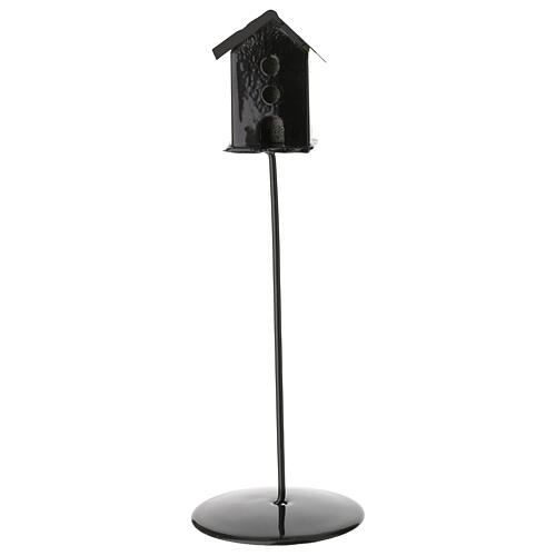 Casetta per uccelli metallo 12 cm presepe 10-12 cm 2