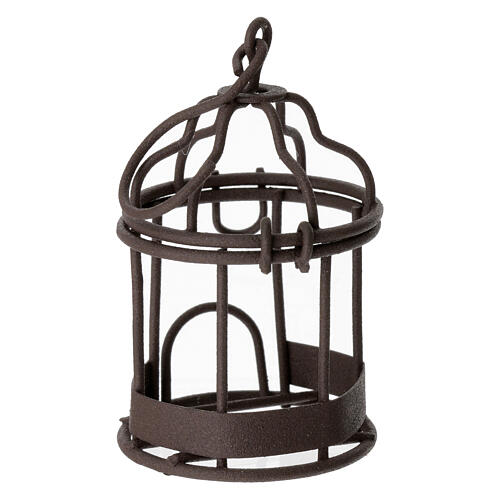 Metal bird cage of 8x3 cm for 12 cm Nativity Scene 5