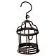 Metal bird cage 8x3 cm, 12 cm nativity scene s1