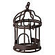 Metal bird cage 8x3 cm, 12 cm nativity scene s2