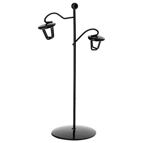Lampion metalowy 12x7 cm do szopki 8 cm 2