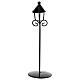 Single metal lantern lamp post 12 cm, nativity scene 8 cm s1