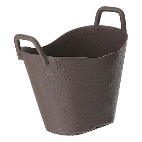 Wiaderko metalowe 4x4 cm, szopka 12-14 cm