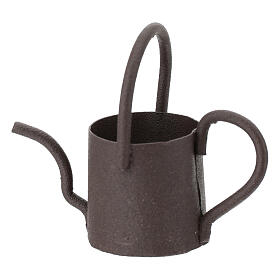 Gießkanne aus Metall, 4×4 cm – Krippenzubehör, passend für 14–16 cm Figuren-Serie