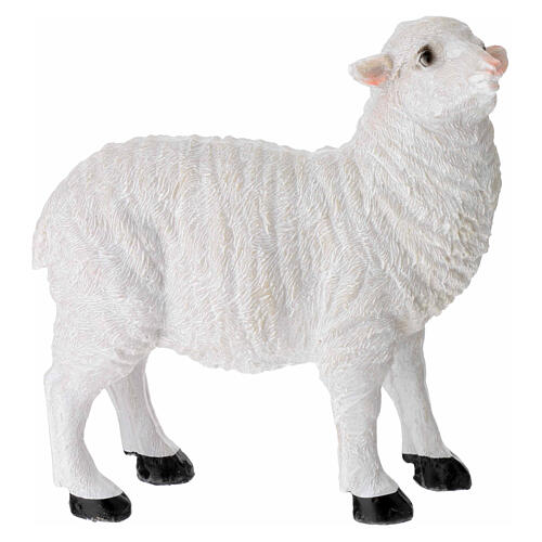 Pair of resin sheep for 24 cm nativity scene 2
