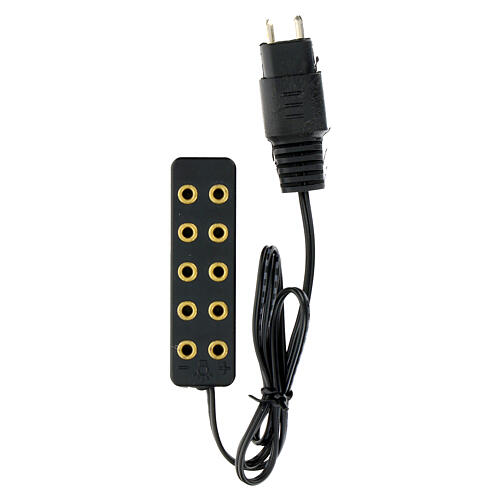 Low voltage socket strip, 5 sockets with battery holder 2