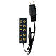 Low voltage socket strip, 5 sockets with battery holder s2