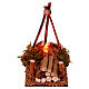 Feu de camp crèche effet flamme 11x11x8 cm crèche 8-10 cm s1