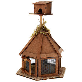 Sechseckiger Vogelkäfig, 20 × 10 × 10 cm – für 10–12 cm Krippe