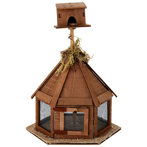Voliera esagonale 20x10x10 cm presepe 10-12 cm 1