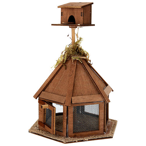 Voliera esagonale 20x10x10 cm presepe 10-12 cm 2