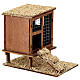 Pollaio con scala 10x10x10 cm presepe  8-10 cm s3