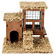 Two chicken coops with ladder nativity 10x10x10 cm crib 10-12 cm s1