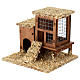 Two chicken coops with ladder nativity 10x10x10 cm crib 10-12 cm s2