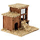 Two chicken coops with ladder nativity 10x10x10 cm crib 10-12 cm s3