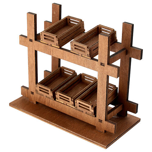 Marktstände für Krippen, 10 x 15 x 8 cm, für Krippen mit einer 8–10 cm Figuren-Serie 2