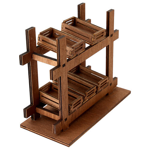 Marktstände für Krippen, 10 x 15 x 8 cm, für Krippen mit einer 8–10 cm Figuren-Serie 3