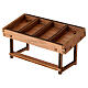 Markttisch für Krippe, einfach,  5×10×5 cm, für 8–10 cm Figuren-Serie s2