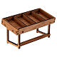 Markttisch für Krippe, einfach,  5×10×5 cm, für 8–10 cm Figuren-Serie s3