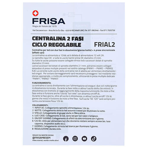 Centralina Frial 2 standard giorno/notte 8