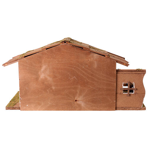 Stalla 60x30x30 cm in stile nordico per presepi 12-14 cm  4