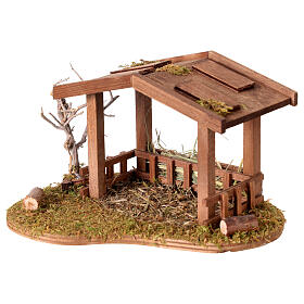 Cabane en bois 15x12x10 cm pour crèche 6-8 cm