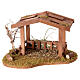 Capanna in legno 15x12x10 cm per presepe 6-8 cm s1