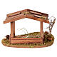 Wooden Nativity Stable 15x12x10 cm for 6-8 cm figurines s4