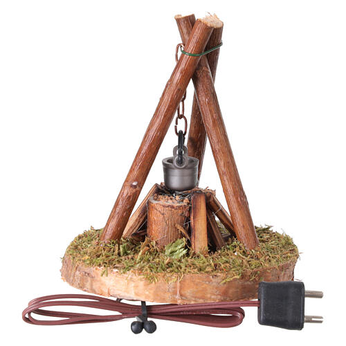 Lagerfeuer mit Beleuchtung – für 8–10 cm Krippe 3