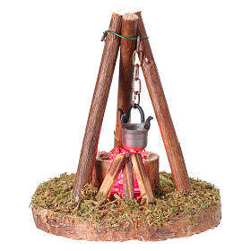 Feu de camp 6x7x8 cm pour crèche 8-10 cm