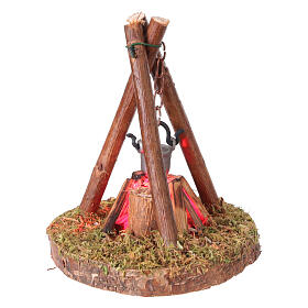 Feu de camp 6x7x8 cm pour crèche 8-10 cm