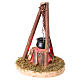 Feu de camp avec casserole 8x7x12 cm pour crèche 10-12 cm s2