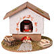 Lighted Cork and Wood Wood-burning Oven for Nativity Scene 12-14 cm s1