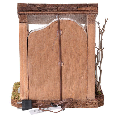 Fontaine illuminée 12x8x12 cm pour crèche 10-12 cm 4