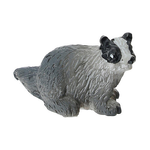Blaireau en résine pour crèche 6-8 cm 1
