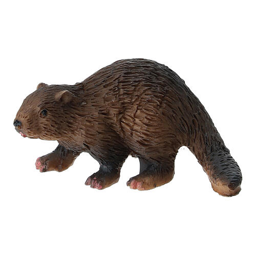 Set of 2 resin beavers for 10-12 cm Nativity Scene 2