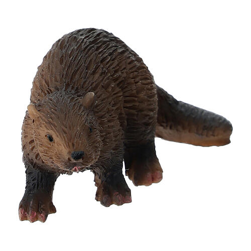 Set of 2 resin beavers for 10-12 cm Nativity Scene 3