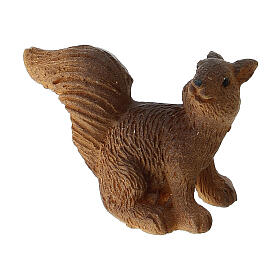 Set of 3 squirrel figurines in resin for 10-12 cm Nativity Scene