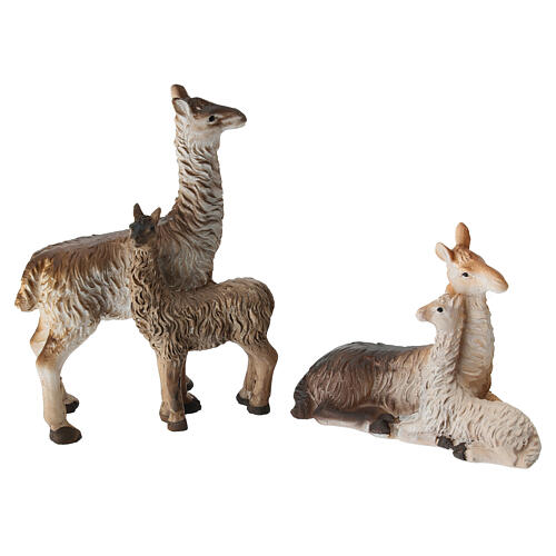 Lamas pour crèche 8-10 cm set 2 pcs 1