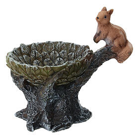 Squirrel nest in sesin for 10-12 cm Nativity Scene