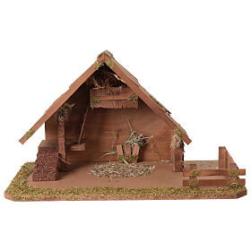 Cabana em estilo nórdico 55x30x32 cm para presépio 12-14 cm