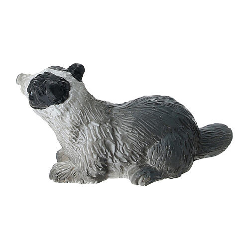 Resin badger statue for 10-12 cm nativity scene 2