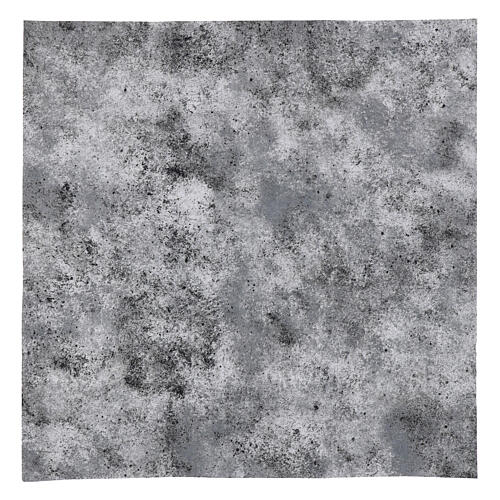 Aluminiumfolie, formbar, Felsengrau, 60 × 60 cm – für Krippenbau 1