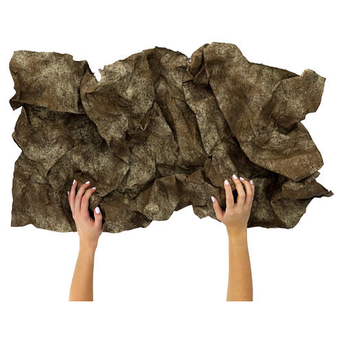 Papier aluminium couleur sable 120x60 cm 2