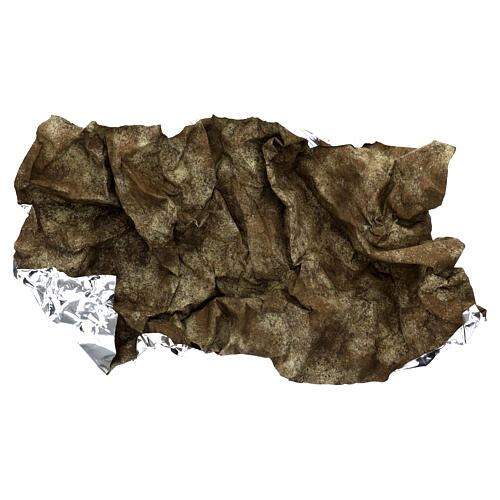 Papier aluminiowy w kolorze piasku, 120x60 cm 5