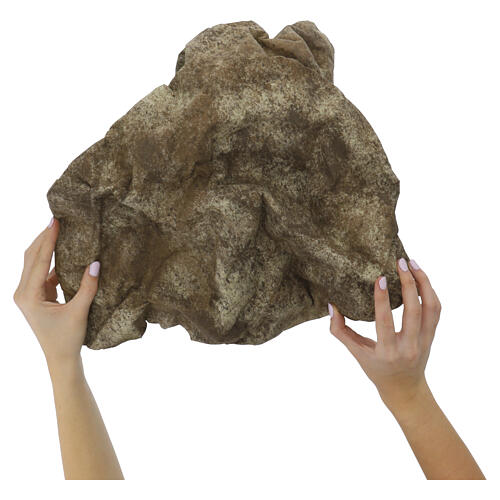 Modellierbares Papier mit Sandeffekt Krippenzubehör 60x60 cm 3