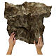Modellierbares Papier mit Sandeffekt Krippenzubehör 60x60 cm s2