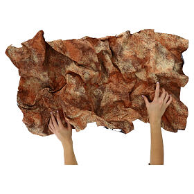 Dark earth aluminum paper, 120x60 cm