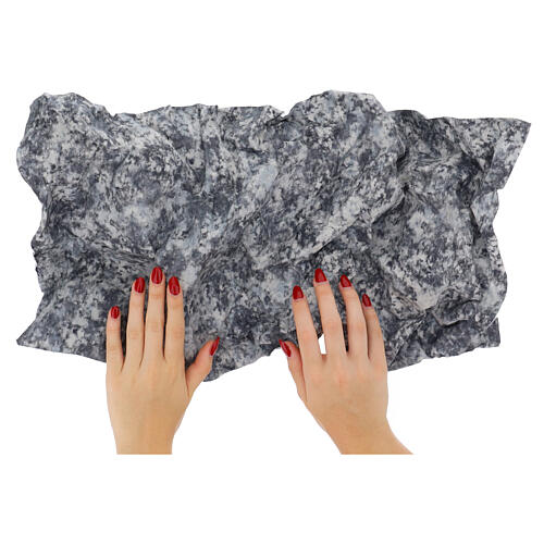 Aluminiumfolie, formbar, Steinoptik, 60 × 30 cm – für Krippenbau 2